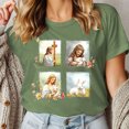 thumbnail image 1 of Yuwull Summer Tops For Women Plus Size Tops For Women Women'S Fashion Christma Printed T-Shirt 3/4 Sleeves Blouse Round Neck Casual Summer Tops For Women On ClearanceXXXL(3XL), 1 of 7
