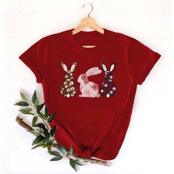 Gyedtr Tops For Women Women'S Tops Ladies' Fashion Valentine'S Day Printed Round Neck Short Sleeve Round Neck Top/Shirt Women Tops