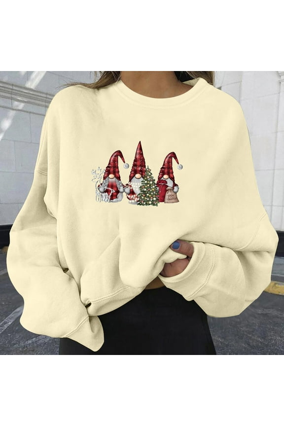 Ugly Christmas Sweaters for Women Light Up Christmas Sweater Christmas Tree Snowflake Graphic Holiday Pullover