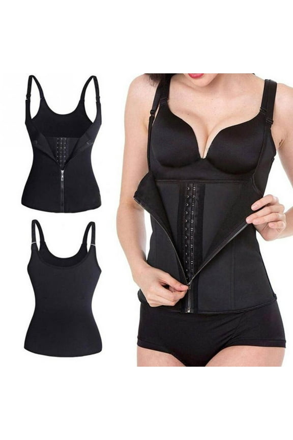 Waist Trainer Corset Zipper Tummys Control Shapewear Breathable Waist Cincher For Women Body Shaper Sport Girdle Plus Size Corset For Women