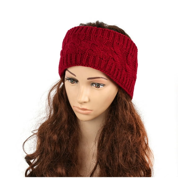Yuwull Winter Headbands For Women ， Ear Warmers For Women Headband Knit Thick Fleece Lined, Cold Weather Warm Ear Muffs(Many Color)