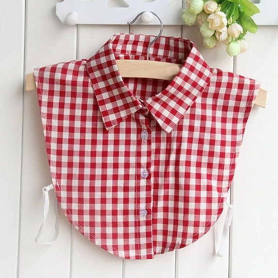 Yuwull Women Fake Collar Detachable Collar Blouse Half Shirts Faux False Collar