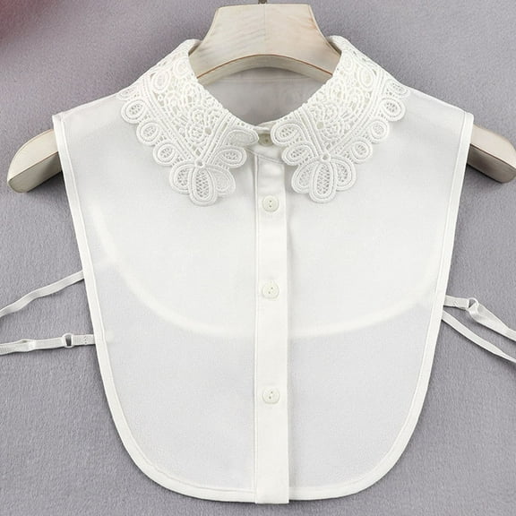 Yuwull Women Fake Collar Detachable Collar Blouse Half Shirts Faux False Collar