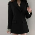 thumbnail image 1 of Yuwull Women'S Dress Blazer Trendy Button Tunic Going Out Jacket Work Business Office Jacket, 1 of 4