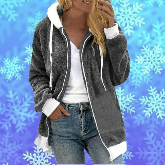 Yuwull Women'S Long Sleeve Full Zip Soft Warm Fleece Jacket