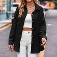 thumbnail image 1 of Yuwull Women'S Oversized Mid Long Denim Jacket Jean Biker Coat Causal Work Jean Clothes Botton Up, 1 of 8