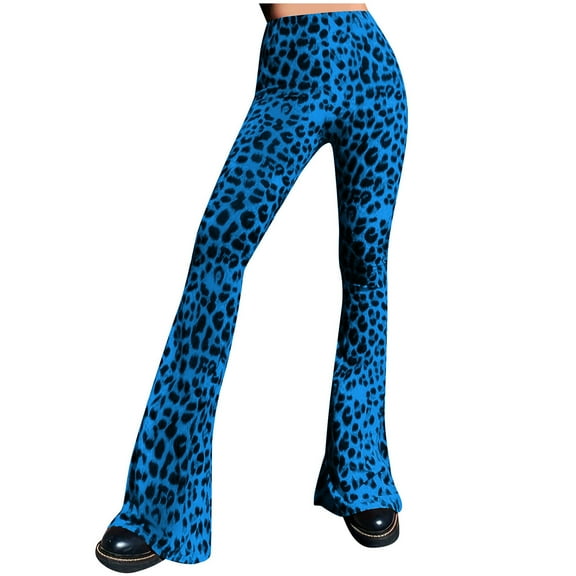 Yuwull Women's Boho High Waist Flare Pants Stretch Bell Bottom Yoga Pants Hippie Flared Leggings Palazzo Pants Trousers Plus Size Womens Pants