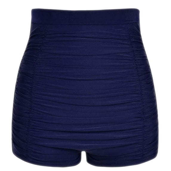 Yuwull Women's Boy Short Panties Women Plus Size High Waist Bikini Bottoms Swim Briefs Beach Shorts Ruched Bottom High Cut Panties for Women
