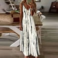 thumbnail image 1 of Yuwull Women's Casual Summer Dress Spaghetti Strap Sleeveless High Waist Beach Long Maxi Sun Dresses, 1 of 5