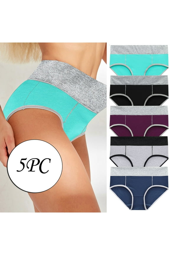 Women's Comfort Flex Fit Microfiber Panties, Moisture Wicking Underwear, Cooling and Breathable,Womens Bikini Brief Underwear 5-Pack