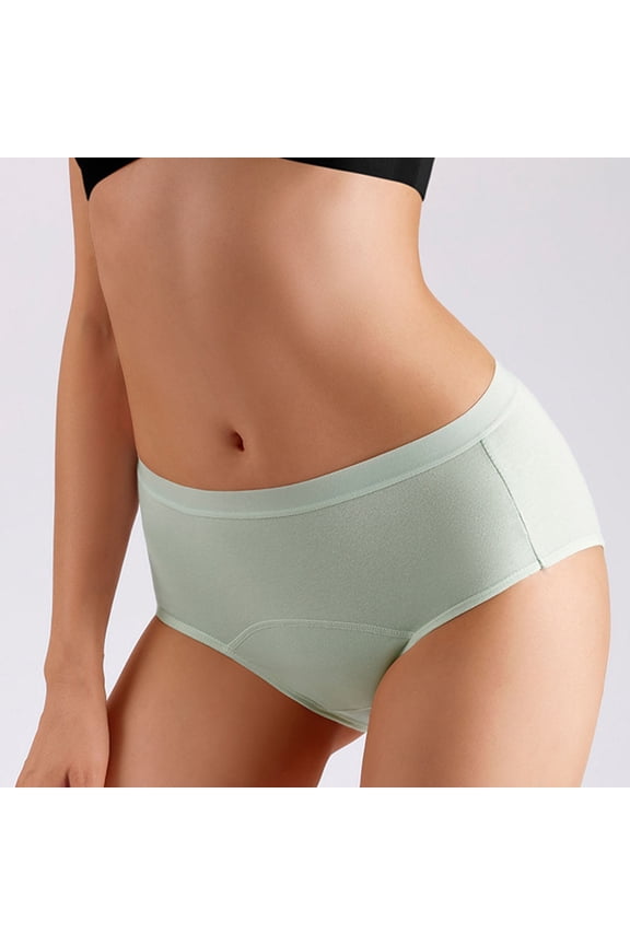 Women's High Absorbency Period Cotton Underwear Heavy Flows Leakproof PAntises(Regular&Plus Size)