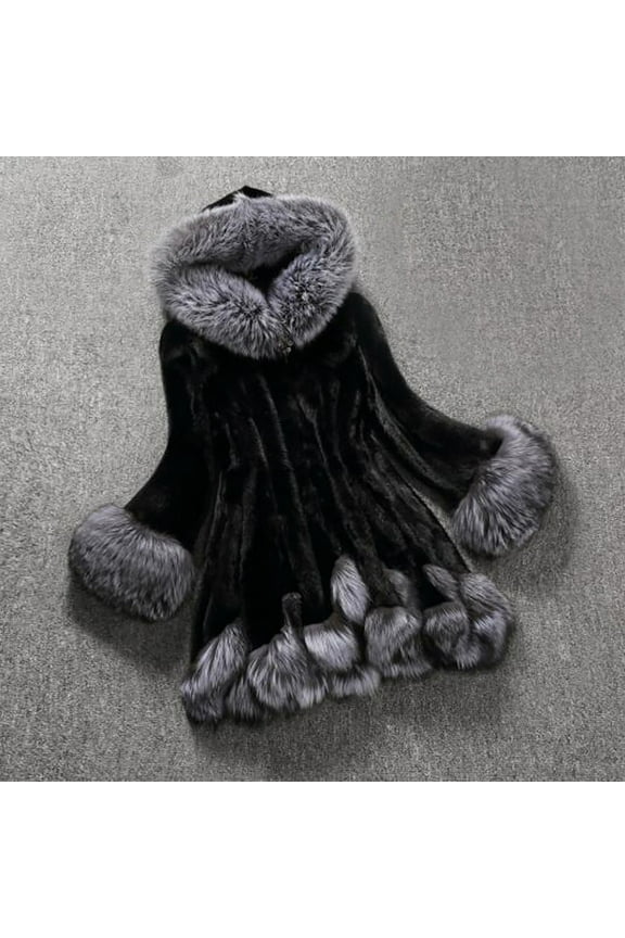 Womens Jackets and Coats Winter Women Faux Fur Coat Elegant Thick Warm Fashion Outerwear Long Fake Fur Jacket