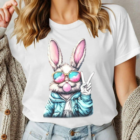 Gyedtr Womens Summer Tops Going Out Tops Women'S Fashion Christma Printed T-Shirt 3/4 Sleeves Blouse Round Neck Casual Y2K Tops OnXXL(2XL)