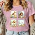 thumbnail image 1 of Yuwull Womens Tops Tops For Women Trendy Women'S Fashion Christma Printed T-Shirt 3/4 Sleeves Blouse Round Neck Casual Womens Plus Size Tops On ClearanceS, 1 of 7