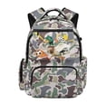 thumbnail image 1 of Yuyamidu 17 Inch Kids School Backpack for Boys 6-14 Years Old Large Capacity Backpack Multi-Pocket Water-Resistant Duck Camo Bookbag for Elementary School, Hiking, Travel, 1 of 8