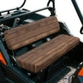 thumbnail image 1 of Yuyamidu 2 PCS Brown Wood UTV Seat Cover Set UTV Bench Seat Covers Compatible with Kawasaki Mule 300 3010 3020 4000 4010 2001-2023 2025 Seats Cover for Mule Accessory Parts, 1 of 7