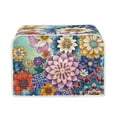 thumbnail image 1 of Yuyamidu 2 Slice Toaster Cover Boho Mandala Flower Bread Maker Dust Cover Wide Slot Breadmaker Cover Kitchen Decoration Spill Proof Microwave Toaster Oven Cover, 1 of 7