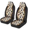 thumbnail image 1 of Yuyamidu 2pcs Set Car Seat Covers Cute Cow Print Vehicle Bucket Seat Cover Waterproof Breathable Driver Seat Covers for Women Men, 1 of 7