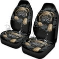 thumbnail image 1 of Yuyamidu 3D Pug Car Seat Cover Front Seats Only, Cute Vehicle Seat Cover Cushion Set, Waterproof Automotive Interior Seat Covers Auto Interior Decoration, Black, 1 of 6