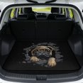 thumbnail image 1 of Yuyamidu 3d Cute Pug 29" x 39" Universal Fit Car Trunk Mat, All Weather Rear Cargo Liner with Gripped Bottom, Stain Resistant Machine Washable Auto Interior Accessory, 1 of 7