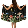 thumbnail image 1 of Yuyamidu Aesthetic Mushroom Body Wrap Towel for Women Towel Wrap Daisy Bathroom Towels with Adjustable Closure Portable Knee Length Bath Wrap with Pocket Size XL, 1 of 7