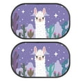 thumbnail image 1 of Yuyamidu Alpaca Car Window Shade for Baby Starry Sky Car Side Window Sun Shade Purple Auto Rear Sunshade Car Accessories Suitable for SUVs Sedans Trucks Sun UV Protection, 1 of 7