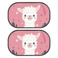 thumbnail image 1 of Yuyamidu Alpaca Sun Shade for Car Window Baby 2 Pack Pink Car Window Shades for Side Window Cute Sunshade for Car Back Window Kids Backseat Sun Visor for Car SUV Truck, 1 of 7
