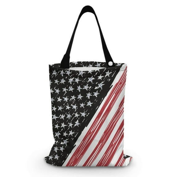Yuyamidu American Flag Car Garbage Bags Accessories Cactus Auto Storage Bag Portable Gabage Bag Holder for Car Back Seat Headrest Hanging Car Trash Bag