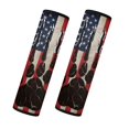 thumbnail image 1 of Yuyamidu American Flag Car Seat Belt Cover Pad Dog Paw Car Seat Belt Set Covers Non-Slip Seatbelt Cushion for SUV Van Auto Accessories 2 Pack Flannel Car Seat Belt Pad, 1 of 7