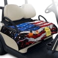 thumbnail image 1 of Yuyamidu American Flag Golf Cart Seat Covers with 4 Front Pockets Patriotic Golf Cart Seat Towel Blanket for 2-Person Seats Club Car Seats Cover Decor, 4th of July, 1 of 8