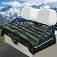 thumbnail image 1 of Yuyamidu American Flag Golf Cart Seat Covers Patriotic Flannel Golf Cart Seat Towel Blanket Winter Club Car Seat Cushion Covers, 4th of July, 1 of 8