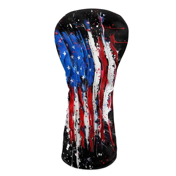 Yuyamidu American Flag Golf Club Head Cover Waterproof Golf Head Cover Patriotic Driver Headcover Fairway Wood Headcover Hybrid Club Head Cover with Soft Lining
