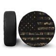 thumbnail image 1 of Yuyamidu American Flag Tire Cover Camo Spare Wheel Tire Cover Wheel Protectors Patriotic Tough Tire Cover Universal Fit for RV Trailer SUV Truck Camper, 1 of 5