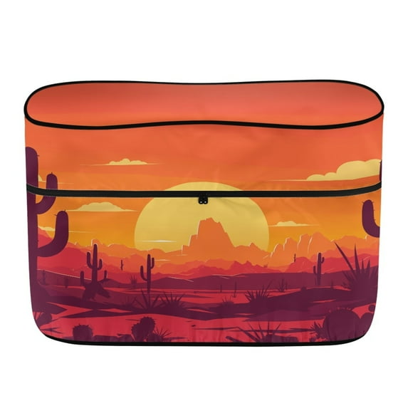 Yuyamidu Arizona Sunset RV Popane Tank Cover Double 30 LB Cactus Camper Propane Cover with Zipper, Waterproof Accessory for RV, Travel Trailer, Camper