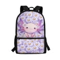 thumbnail image 1 of Yuyamidu Axolotl Backpack for Girls 8-12 Purple Daisy Kids Backpacks Elementary School Bookbag 5th Grade Children Book Bag with Adjustable Padds Straps, 1 of 6