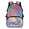 thumbnail image 1 of Yuyamidu Axolotl Print 17 Inch Kids Backpack for Ages 6-18 Girls Elementary Middle High School Schoolbag with Adjustable Padded Straps Colorful Bling Axolotl Boohbag for Back to School, 1 of 7