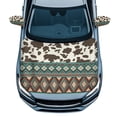 thumbnail image 1 of Yuyamidu Aztec Car Hood Cover Brown Cow Print Side Mirror Covers for Cars Sedans 1 Car Front Hood Cover Protector 2 Auto Side View Mirror Covers Fashion Car Exterior Accessory, 1 of 7