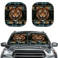 thumbnail image 1 of Yuyamidu Aztec Car Window Shades for SUV Auto Truck 2 Pieces Tiger Car Sun Shade Windshield Decor Cool Windshield Sun Shade Foldable Car Shades for Front Windows, 1 of 5