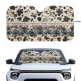 thumbnail image 1 of Yuyamidu Aztec Car Window Sun Shades Cow Print Front Windshield Sun Shade Keeps Out UV Rays Portable Sun Shield for Car Windshield Auto Accessories for SUV Truck Van, 1 of 7