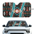 thumbnail image 1 of Yuyamidu Aztec Ethnic Gemoetric Car Sunshade for Windshield Easy to Install Auto Front Window Sun Shade for Car Van Hatchback Car Shield Sun Protector, 1 of 7