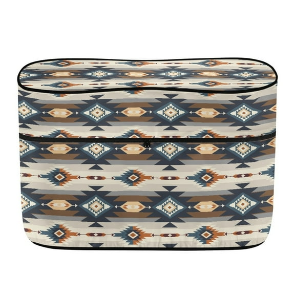 Yuyamidu Aztec Ethnic Gemoetric RV Propane Tank Cover, Double 20 LB Propane Tank Cover Table with Zipper, Waterproof Gas Cylinder Protection for RV, Travel Trailer, Camper