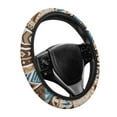 thumbnail image 1 of Yuyamidu Aztec Ethnic Gemoetric Steering Wheel Cover Flannel Car Steering Wrap Non-Slip Auto Sedan Interior Accessories Decoration 15 Inch Steering Wheel Protector, 1 of 7