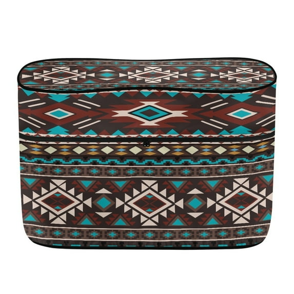 Yuyamidu Aztec Tribal Gemoetric Propane Tank Cover Dual 40LB Camper Propane Tank Cover Table for RV Trailer Easy to Install Trailer Travel Accessories