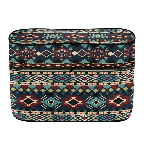 Yuyamidu Aztec Western Geometric RV Propane Tank Cover, Weather Resistant Gas Cylinder Cover Dual 40lb, Protects Propane Tanks During Travel, Waterproof RV Accessory