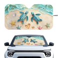 thumbnail image 1 of Yuyamidu Beach Car Windshield Sun Shade Turtle Designs Foldable UV Ray Sun Visor Protector Sunshade to Keep Your Vehicle Cool, 1 of 7