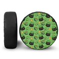 thumbnail image 1 of Yuyamidu Black Cat Spare Tire Cover Wheel Protector Green Leaf Wheel Covers St. Patrick's Day Tyre Cover Universal Fit for Jeep RV SUV Truck Travel Trailer, 1 of 5