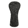 thumbnail image 1 of Yuyamidu Black Leopard Print Golf Club Head Covers PU Leather Driver Headcover, Fairway Wood Head Cover, Golf Hybrid Head Cover for Women Men, 1 of 7
