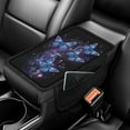 thumbnail image 1 of Yuyamidu Bling Butterfly Car Center Console Cover with Side Pockets Non-Slip Car Arm Rest Cover Pad Soft Auto Armrest Cover Vehicle Interior Accessory Fit for Most Vehicles, 1 of 7