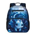 thumbnail image 1 of Yuyamidu Blue Axolotl Toddler Preschool Backpack for Boys Girls, 13.5 Inch Kids School Bag with Padded Shoulder Straps and Multi-Pocket Storage for Daycare, 1 of 6