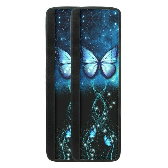 Yuyamidu Blue Butterfly Refrigerator Door Handle Covers Universal Fridge Oven Microwave Dishwasher Door Antiskid Protector Gloves 2pcs Kitchen Appliance Handle Decor Covers